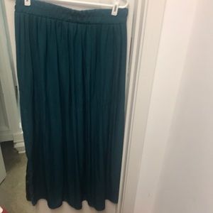 Teal maxi skirt